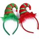 thumbnail image 1 of 2 piezas de diademas navideñas, diadema de sombrero de elfo multicolor con diseños de sombreros en 3D para fiestas navideñas y festivas, 1 of 5