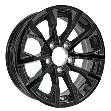 eCustomrim Aluminum Trailer Wheel 14X5.5 14 Inch Edge Black 5 Lug On 4.5" Center Rim