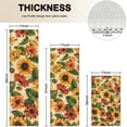 thumbnail image 4 of Beige Red Sunflower Pattern Kitchen Rugs Sets Of 3,Kitchen Runner Rugs Non Skid Washable,Decorative Kitchen Floor Mats for Kitchen,Sink,Laundry,17"x30"+ 17"x47" + 17"x59", 4 of 6