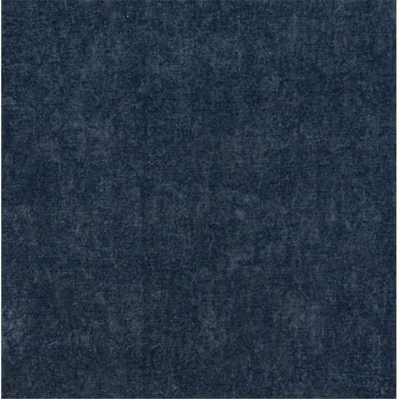 Designer Fabrics E154 54 in. Wide Dark Blue Smooth Polyester Velvet Upholstery Fabric