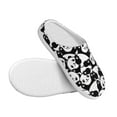 thumbnail image 3 of Daiia Cute Panda (3) Print Women’s Fuzzy Slippers Memory Foam Lightweight House Shoes Cozy Loafer Flannel House Shoes-39/40, 3 of 7