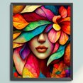 thumbnail image 1 of Cuadros Decorativos Hilo de bordar completo Eco-algodón 11CT Impreso Chica Kit de punto de cruz Obra de arte DQrwqpou embutido en tela, 1 of 9