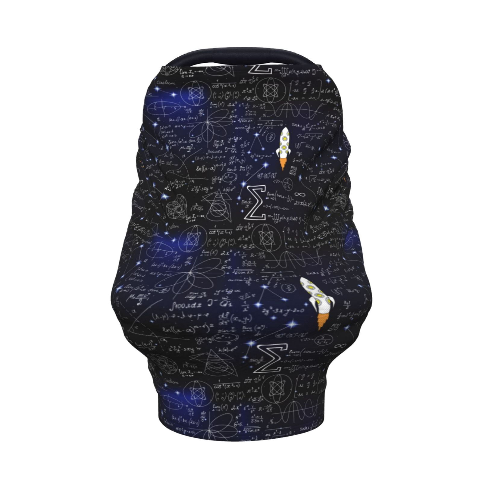 Fotbe Physical Formulas Pattern Car Seat Covers for Babies, Nursing Breastfeeding Cover Infant Carseat Canopy, Soft Stretchy Carrier Cover