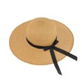 thumbnail image 1 of Sombrero de paja para mujer, ala ancha, flexible, para la playa, ajustable, para el sol, para mujer, UPF 50+ (color de hierbas) brillar Electrónica, 1 of 6