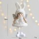 thumbnail image 3 of 2024 New Year Gift White Pink Christmas Angel Doll Tree Ornament Xmas Decoration for Home Natal Navidad Cute Holiday Gift Decor, 3 of 5