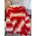 thumbnail image 5 of Suéteres de rayas de Mohair Dreamfire Navidad Vintage mujer manga larga rojo, 5 of 5