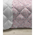 thumbnail image 3 of Botanic Down Alternative Comforter, Pastel Blossom Branches Little Tulip Petals Along Leaves and Herbs, Microfiber Quilt for All Season, 5 Sizes, Green Violet Blue and Pink, by Ambesonne, 3 of 3
