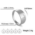 thumbnail image 6 of RSAMD Gothic Cross Jesus Ring Stainless Steel Minimalism Couple Finger Ring Jewelry-11-Gold B, 6 of 6
