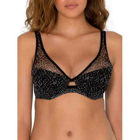 

Smart & Sexy Women s Mesh Plunge Bra Style SA1389