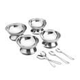 thumbnail image 1 of Platos Con Cucharas para Postre TRAMONTINA 8 Piezas gris, 1 of 2