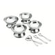 thumbnail image 1 of Platos Con Cucharas para Postre TRAMONTINA 8 Piezas gris, 1 of 2