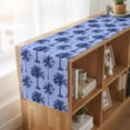 thumbnail image 6 of Table Runners 90 Inches Long Dress Scarves, Palm Trees Farmhouse Coffee/Dining/Kitchen Table Runner for Living Room, Summer Vintage Tropical Trees Botanical Blue 13x90 Inch, 6 of 9