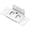 White, variant on Right Angle Bracket Heavy Duty, 1-Pack 2x1 Inch Corner Joint Connector, for Wood Shelves and Cupboards Connection, White, bldnkj