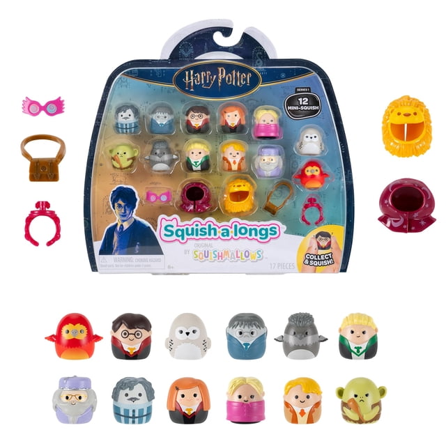 Squish-a-Longs Harry Potter Mini-Squish + Accesorio Paquete de 12