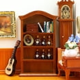 thumbnail image 3 of Librería Dollhouse Furniture en miniatura con tapa arqueada de madera, 3 of 3