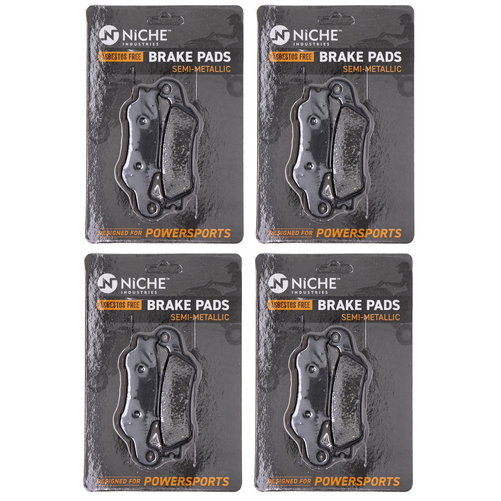 NICHE Front Brake Pad Set For Yamaha YZ125, YZ250F, YZ450F & More - Semi-Metallic Replacement Pads
