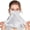 Silver Gray, variant on UPF 50+ Pure Silk Face Cover UV Protection Sunscreen Sun Protection Face Mask Reusable Sport Face Scarf Mask for Women