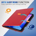 thumbnail image 3 of GSFY Case for 2024 iPad Air 11 Inch 6th Gen (M2), Smart Premium PU Leather Stand Protective Shell Auto Sleep Wake for iPad Air 11 6th/ iPad Air 10.9 4th & 5th/ iPad Pro 11 (2018-2022), QC Red, 3 of 7
