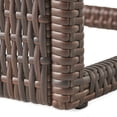 thumbnail image 4 of GDF Studio Forrest Outdoor Wicker C-Shaped Side Table, Multibrown, Set of 2, 4 of 7