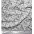 thumbnail image 1 of Soimoi Cotton Voile Fabric Leaves & Floral Block Print Sewing Fabric Yard 42 Inch Wide, 1 of 3