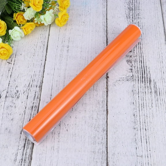 Worgeous Glossy Film Gloss Glossy Car Wrap Foil Sticker with Air Bubble Free Motorcycle Car Wrapping(Bright Orange)