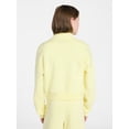 thumbnail image 3 of Weekend Academy Girls Fleece Quarter Zip Sweater, Sizes 4-18, 3 of 5