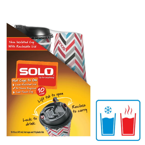 Solo Bistro Paper Hot Cups 16 oz Cafe Design 300/Case — Mountainside  Medical Equipment