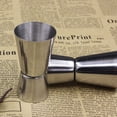 thumbnail image 2 of Kearding Jigger de barra de acero inoxidable para el hogar, taza medidora de 25ml/50ml, bebida mixta, lavable, reutilizable, medición profesional Barra de herramientas eins Kearding JJ14471-00, 2 of 6