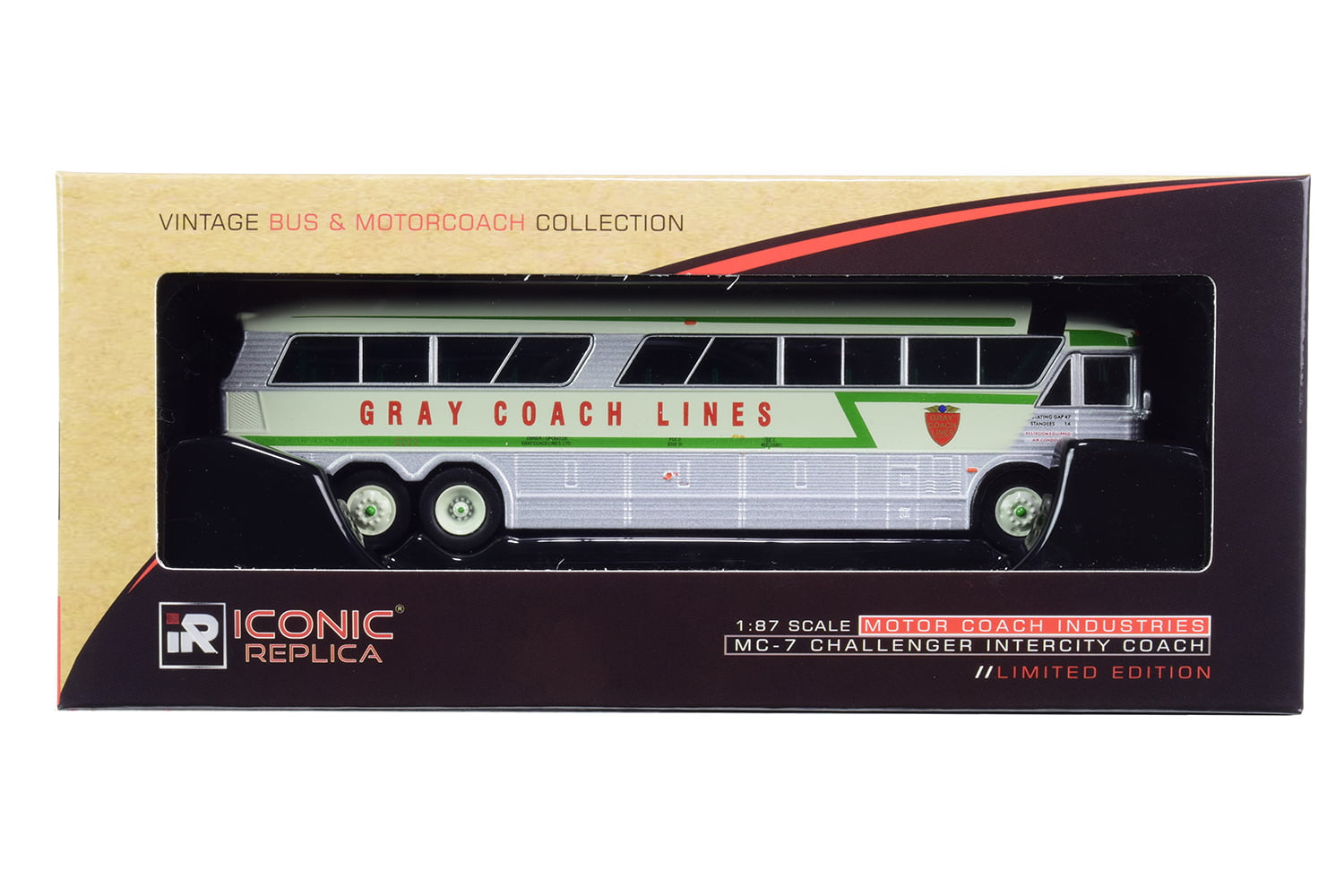 1970 MCI MC-7 BUS "GRAY COACH LINES" OTTAWA 1/87 DIECAST ICONIC REPLICAS 87-0186