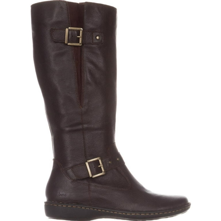 Womens B.O.C Austin Flat Knee High Comfort Boots Dark Brown
