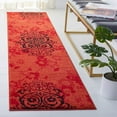 thumbnail image 3 of SAFAVIEH Adirondack Hortense Floral Runner Rug, Red/Black, 2'2" x 9', 3 of 8