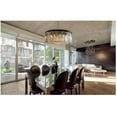 thumbnail image 3 of USUT 12-Light Round Fringe Crystal Prism Chandelier - Clear Glass, 3 of 3