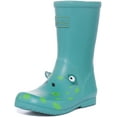 thumbnail image 6 of Joules JNR Roll Up Junior's Frog Print Wellington Boots In Green Size 10, 6 of 6