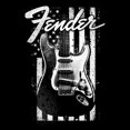 thumbnail image 2 of Men's Fender Distressed Black and White Flag  Graphic T-Shirt, 2 of 5