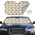 thumbnail image 3 of Lsque Leopard Print Car Windshield Sun Shade | Accordion Folding Style Auto Shade for Car Truck SUV Van | Blocks UV Rays Sun Visor Protector | Medium, 3 of 7