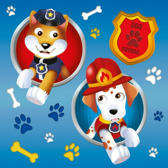 Keep Unique Paper Luncheon Decoupage Napkins, Design Decorated Dog Patrol, Assorted Color, 20/Pack