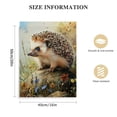 thumbnail image 2 of ONETECH Cute Hedgehog Adorable Animal Canvas Wall Art Contemporary Simple Life Canvas Painting Pictures for Home Bedroom Decor for Living Room Bathroom Decor 16x20 in, 2 of 5