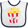 thumbnail image 3 of Inktastic Cute Kawaii Popcorn Boys or Girls Baby Bib, 3 of 4