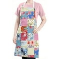 thumbnail image 5 of Patchwork Pioneer Flower Apron-Garden Aprons for Women with Pockets-Cotton Linen Waterproof Kitchen Cooking Gardening Aprons Adjustable for Kitchen,Cooking,BBQ and Salon 33x27 Inch, 5 of 7