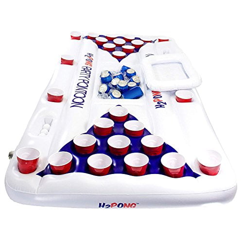 floating beer pong target