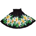 thumbnail image 2 of Hawaiian Pa'u Hula Skirt Colorful Black Hawaii Flower, 2 of 3