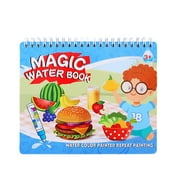 Toonshare Magic Water Coloring & Doodle Book Early Education Water Painting Pages Reusable
