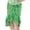 Green, variant on Women's Tennis Skirts Summer Black Lace Edge Punk Rock Gothic High Waist Irregular Skirt Black S
