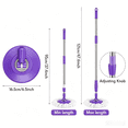 thumbnail image 2 of 360-Degree Rotating Telescopic Replacement Mop Handle - Stainless Steel with Reinforced Plastic Disc, Fits Round Mop Buckets, 47.6" Extended Length, Easy Installation No Tools Needed, 2 of 7