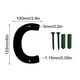 thumbnail image 2 of Signo de letras de los números de la casa del arte del hierro 3D con tornillos, caracteres decorativos del alfabeto de metal para la dirección de la casa, el jardín, la decoración de la tienda, 2 of 5