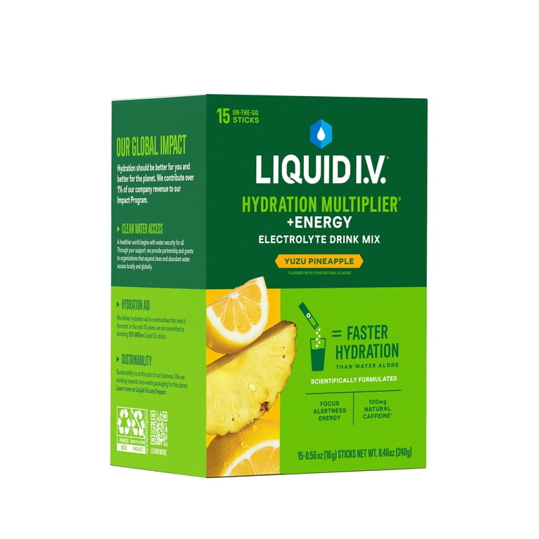 Liquid I.V.® Yuzu Pineapple Hydration Multiplier® +Energy
