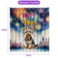 thumbnail image 5 of Happy New Year with Yorkshire Terrier Fireworks Holiday Xmas Winter 2025 Shower Curtain Yorkie Dog Lover Gifts Waterproof Bathroom Bathtub Curtain - 00025, 5 of 5