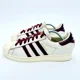 thumbnail image 1 of Adi - das Superstar Off White Maroon Mens Size 10.5 Low Sneaker H68187, 1 of 6