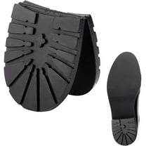 DIY Shoe Replacement Rubber Out Sole Durable Rubber Half Sole and Heels Raised Grain Repair Sole Pad Shoe Repair Replacement for Leather Shoes Sports Shoes Boots Black Heel Medium DIY