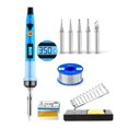 thumbnail image 1 of 80W Digital LCD Soldering Iron for Metal Jewelry Electric Repairing DIY, 1 of 5